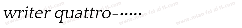 writer quattro字体转换